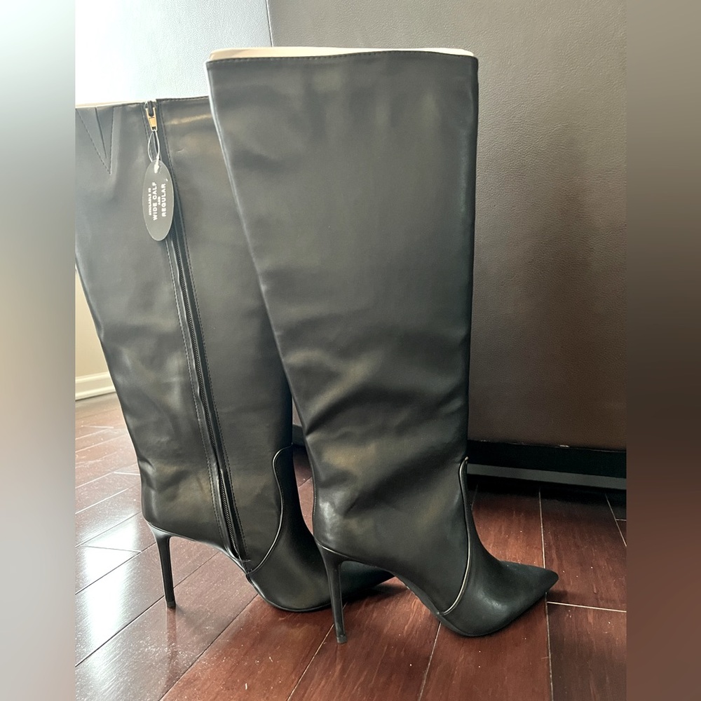 INC International Concept. Wide calf  Knee High Dress Boots. NEW in box